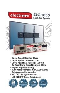 electroon 25-32'' 60-82 Ekran Sabit LCD-LED TV Duvar Askı Aparatı