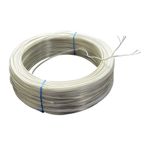 electroon 2x0.22mm Çift Damar 7Telli Kalaylı Montaj Kablosu 100mt - Şeffaf Beyaz Çizgili