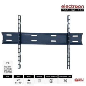 electroon 55-80'' 140-200 Ekran Sabit LCD-LED TV Duvar Askı Aparatı