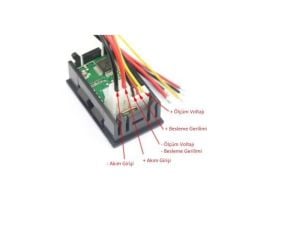 electroon DC100V-10A 0.28'' Dijital Ampermetre Voltmetre