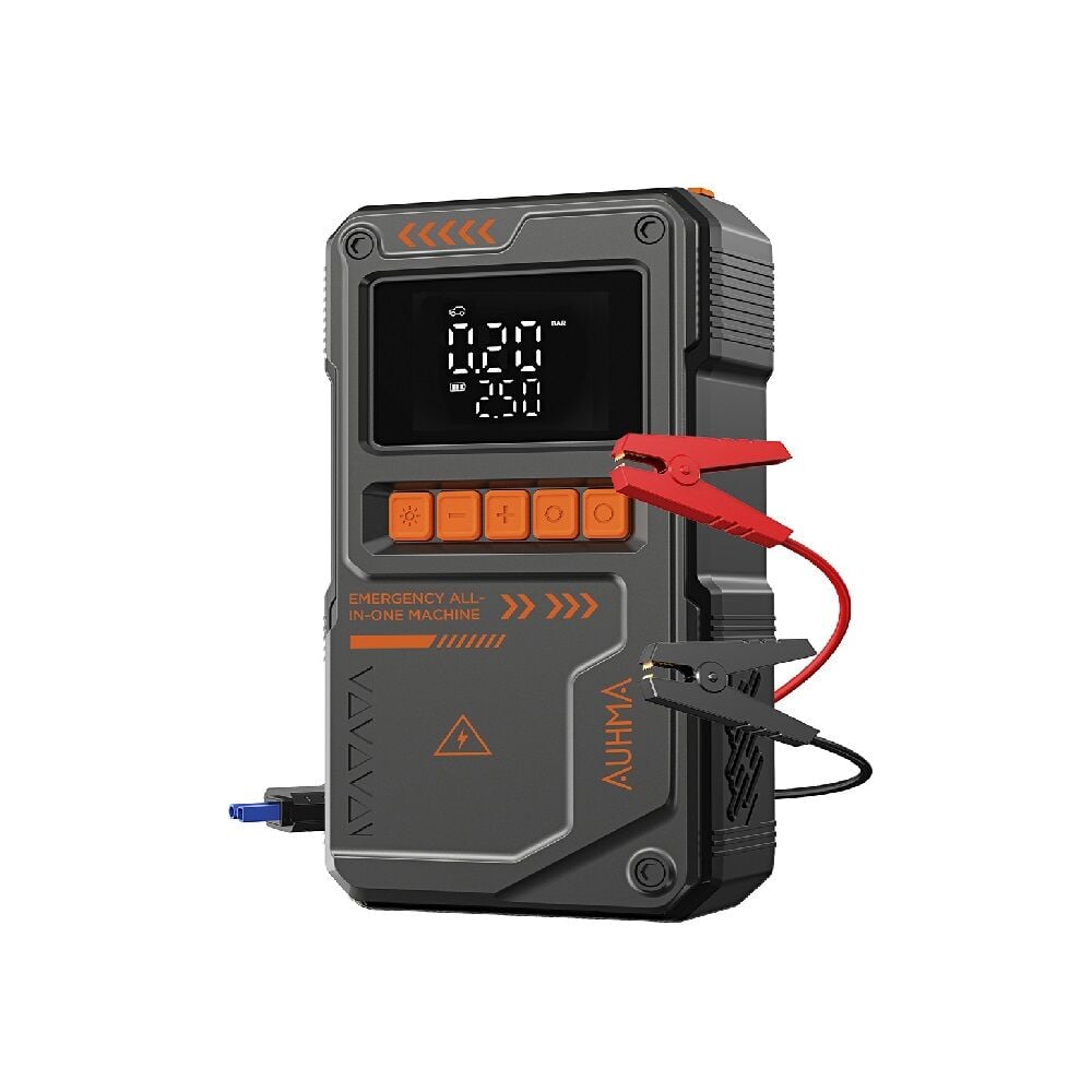 AUHMA A8822 4in1 Akıllı Akü Takviye Cihazı ve Hava Pompası - 10000mAh Powerbank & SOS Fener