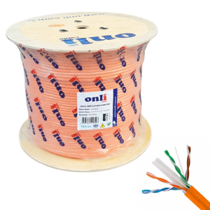 Onli 500Mt 23AWG UTP CAT6 Network Kablosu Turuncu Yerli Üretim