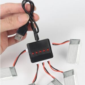 Powermaster PM-29139 5'i 1 Arada 3.7V Lipo Pil USB Şarj Cihazı