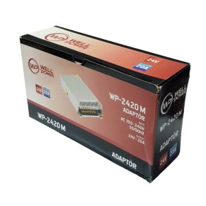 WellPower 24Volt 20Amper PRO Büyük Metal Kasa Adaptör Fanlı