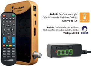 Magbox President TKGS'li Mini Full HD Uydu Alıcısı