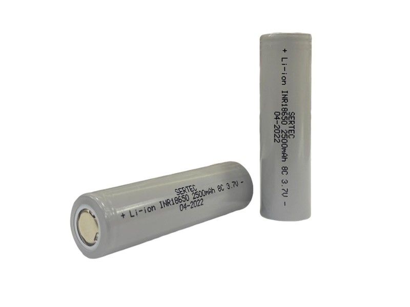 SERTEC 18650 3.7V 2500mAh 8C Lion Şarjlı Pil Başlıksız