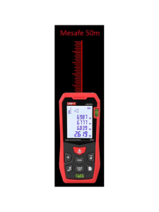 Unit LM50A LazerMetre - Mesafe Ölçer 50mt