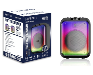 Hepu Hp-961 Taşınabilir Şarjlı Bluetooth Parti Hoparlörü 12 Inc Kablosuz Mikrofon Ultra Bass