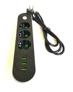 ACL AC-28 3lü Akım Korumalı Priz 3xUSB 2.1A 150cm