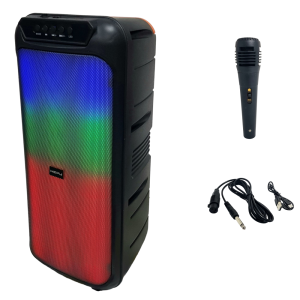 Hepu HP-947 2X8'' Taşınabilir Şarjlı Bluetooth Parti Hoparlörü