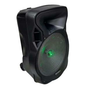 Electromaster ES-3845 15'' Portatif Taşınabilir Ses Sistemi 200Watt 1El Telsiz+1Yaka Telsiz