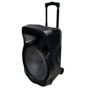 Electromaster ES-3845 15'' Portatif Taşınabilir Ses Sistemi 200Watt 1El Telsiz+1Yaka Telsiz