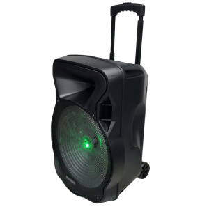 Electromaster ES-3845 15'' Portatif Taşınabilir Ses Sistemi 200Watt 1El Telsiz+1Yaka Telsiz