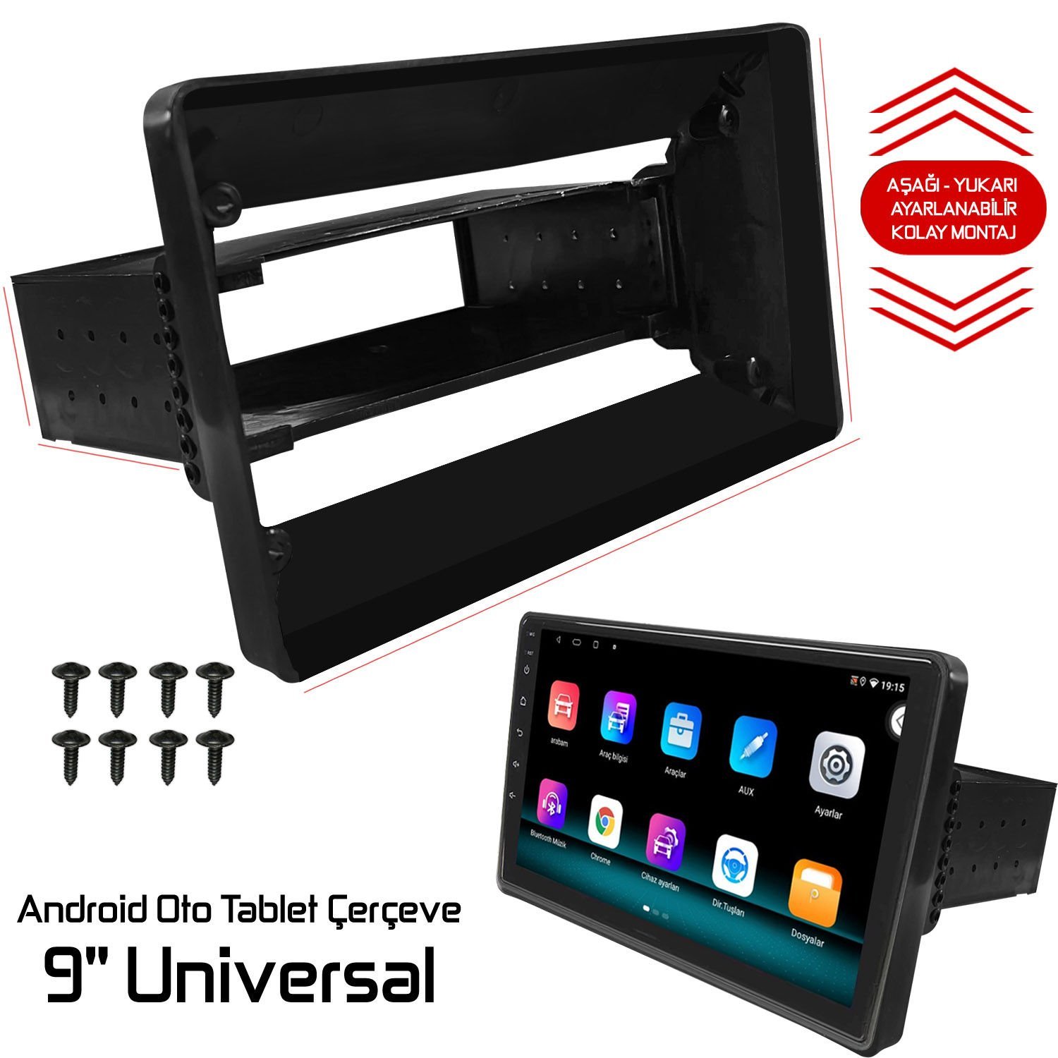 electroon Android Oto Tablet Çerçeve 9'' Universal