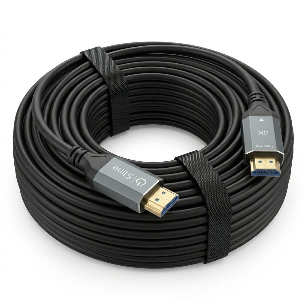 Sline 50Metre 4K 60Hz Fiber Optik HDMI Kablo