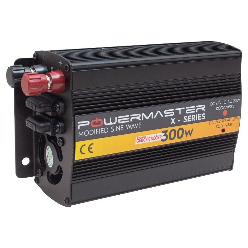 Powermaster 300Watt 24V-220Volt Modified Sinus İnverter PWR300-24