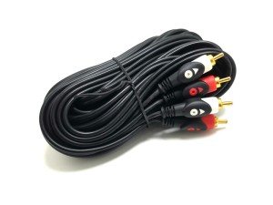 electroon 2RCA 2RCA Kablo 15Metre Gold Altın Uçlu