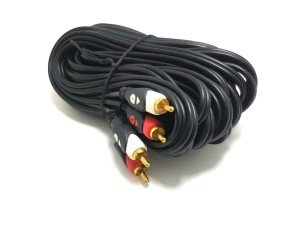 electroon 2RCA 2RCA Kablo 15Metre Gold Altın Uçlu