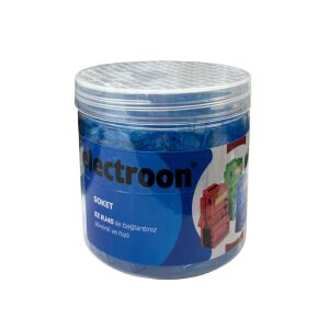 electroon Mavi CAT6 EZRJ45 Açık Uçlu Soket 8P/8C - 100Adet