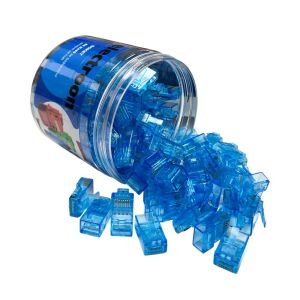 electroon Mavi CAT6 EZRJ45 Açık Uçlu Soket 8P/8C - 100Adet