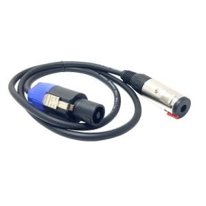 MagicVoice LD384 Spekon Erkek - 6.3mm Dişi Çevirici 1 Metre Kablo