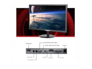 Avenir AV-M19A 19''inc 12Volt LED Monitör USB/HDMI/VGA Dahili Hoparlör + Kumandalı
