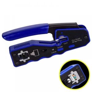 electroon Cat5/Cat6/CAT7 RJ45 EZ-RJ45 Sıkma Pensesi - Yedek Bıçaklı