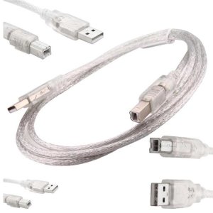 Powermaster 3mt USB Yazıcı Kablosu Şeffaf