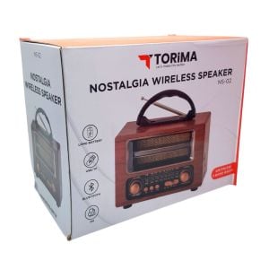 Torima Ns-02 Wooden Nostajik Radyo Bluetooth Hoparlör