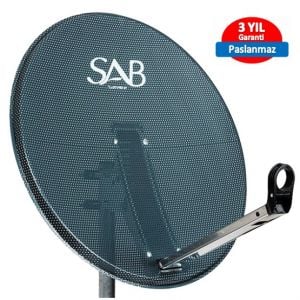 SAB 65cm Ofset Delikli Çanak Anten Antrasit