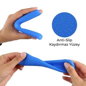 LG Android LED TV Kumanda Uyumlu Silikon Koruma Kılıfı - Mavi