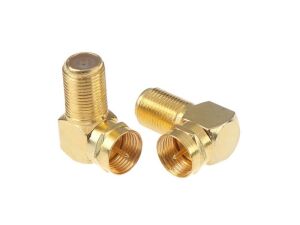 electroon F Konnektör L Fiş 90 Derece Gold - 100Adet
