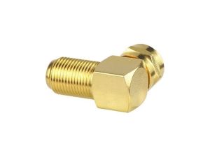 electroon F Konnektör L Fiş 90 Derece Gold - 100Adet