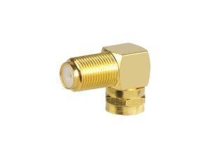 electroon F Konnektör L Fiş 90 Derece Gold - 100Adet