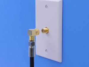 electroon F Konnektör L Fiş 90 Derece Gold - 100Adet