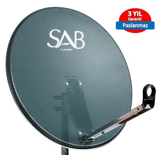 SAB 80cm Ofset Delikli Çanak Anten Antrasit
