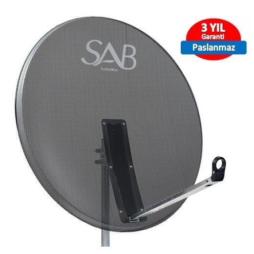 SAB 97cm Ofset Delikli Çanak Anten Antrasit