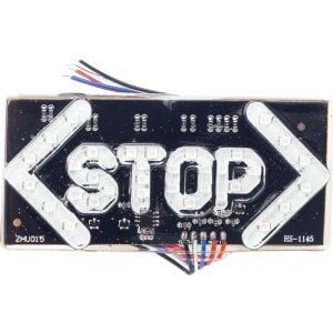 Powermaster Elektrikli İşaret Cihazı Oklu Stop Küçük 45x100mm