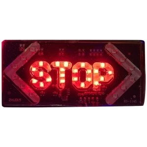 Powermaster Elektrikli İşaret Cihazı Oklu Stop Küçük 45x100mm