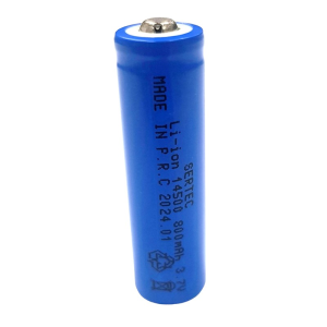 Sertec 14500 3.7Volt 800mA Li-ion Şarj Edilebilir Pil - Mavi