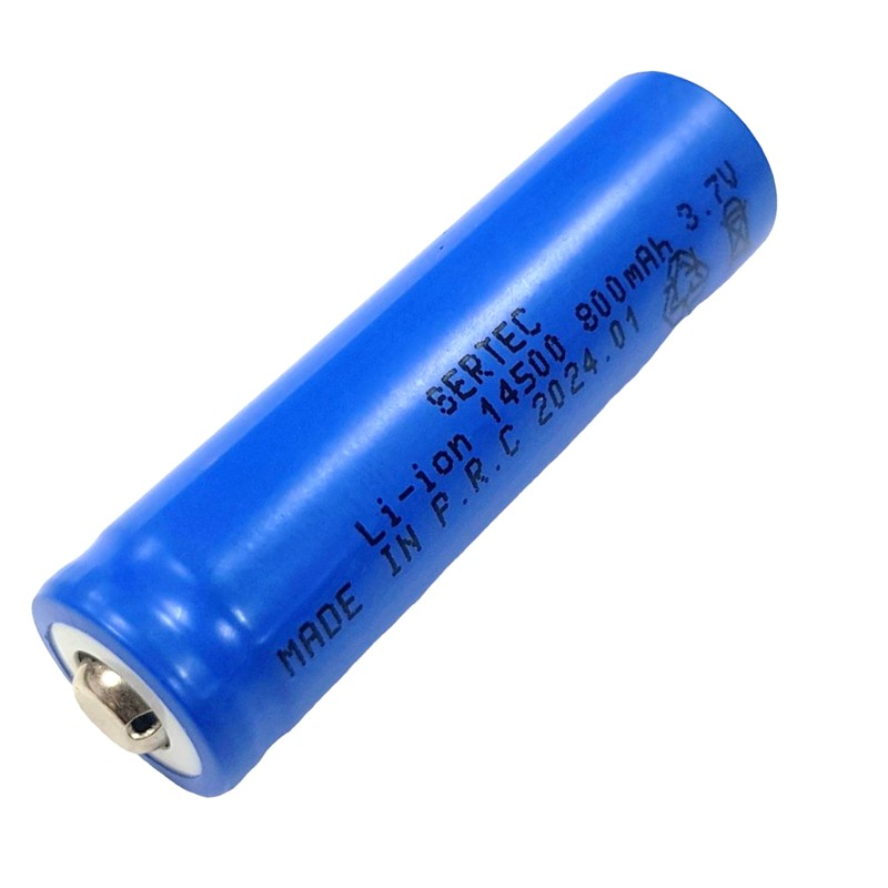 Sertec 14500 3.7Volt 800mA Li-ion Şarj Edilebilir Pil - Mavi