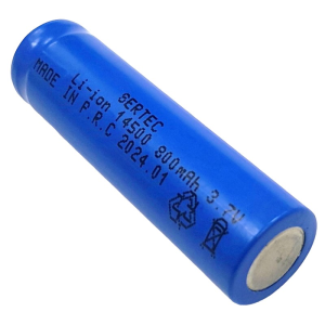 Sertec 14500 3.7Volt 800mA Li-ion Şarj Edilebilir Pil - Mavi
