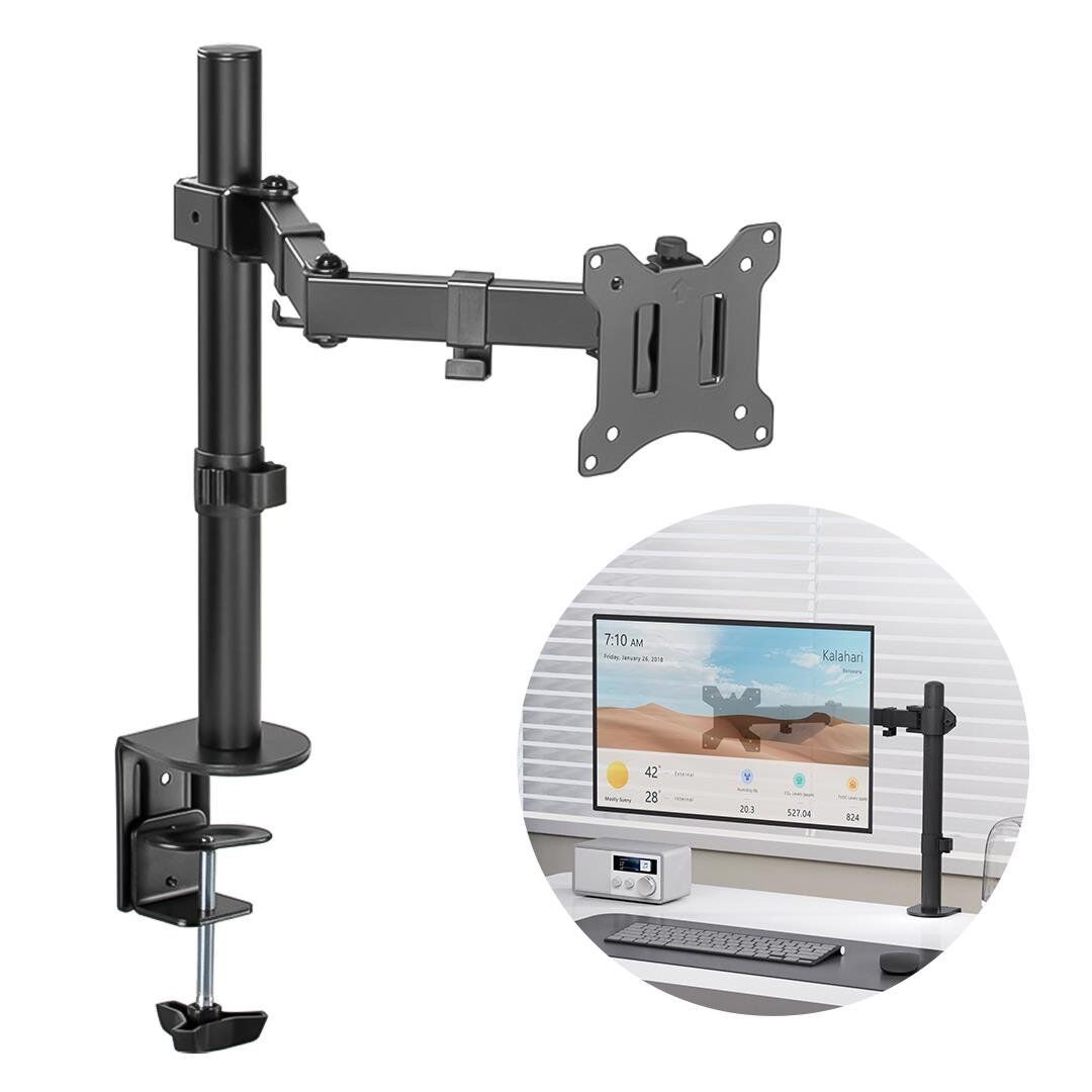 Sline M051 13-27inch Hareketli Masa Üstü Tekli Monitör Standı