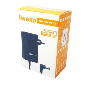 Weko 24Volt 1Amper Plastik Kasa Priz Tipi Adaptör 5.5x2.5mm Uçlu