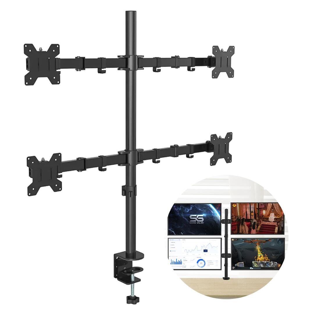 Sline M054 13-27'' Hareketli Dört Kollu Masa Üstü Monitör Standı