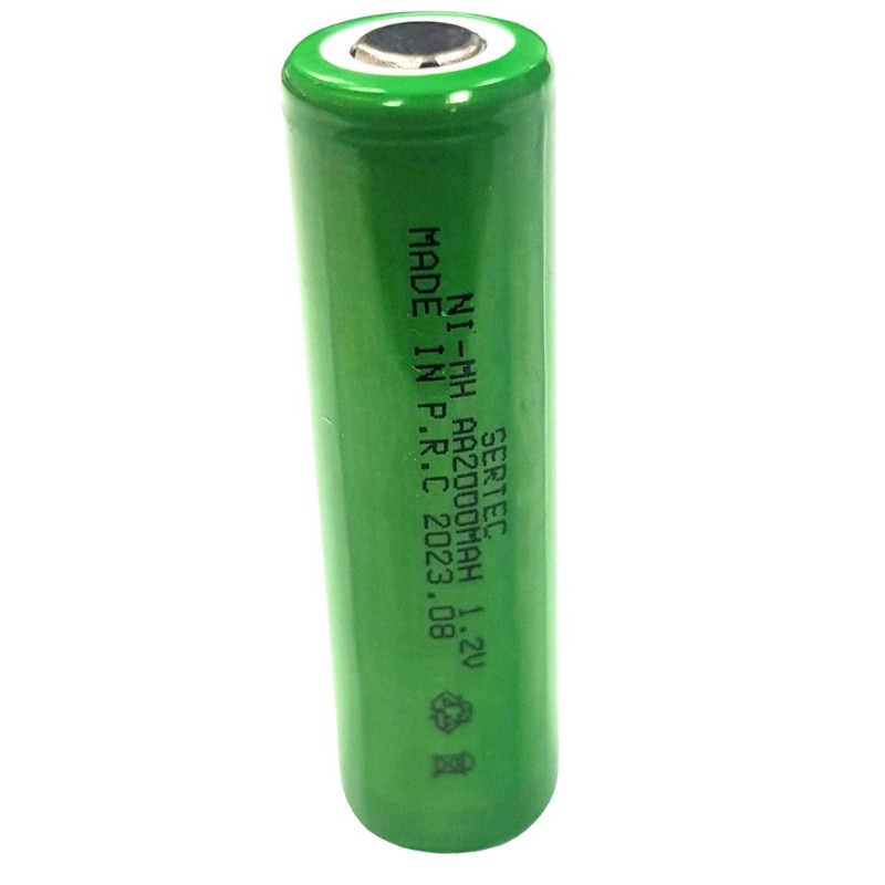 Sertec 1.2Volt 2000mAh AA Ni-CD Şarjlı Kalem Pil Başlıksız