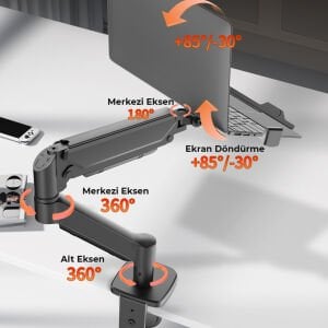 Sline M252J 10''-17'' Masa Üstü Hareketli Notebook Standı