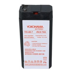 Yokohama YH-40.7 4Volt - 0.7Amper Akü (34x22x64mm)