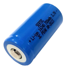 SERTEC 16340 3.7V 700mAh 3C Lion Şarjlı Pil Başlıklı