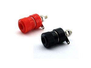 electroon Dişi Born Klemens 15x32mm Kırmızı-Siyah 100Adet